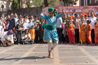 A classical dance performance at the annual day
