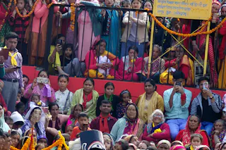 Parents and students at the annual function